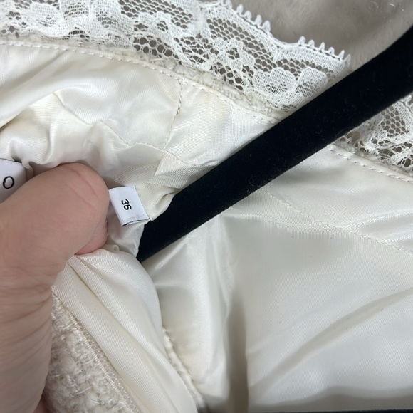 Sandro Paris Arielle Off-White Tweed Mini Dress - Picture 8 of 13